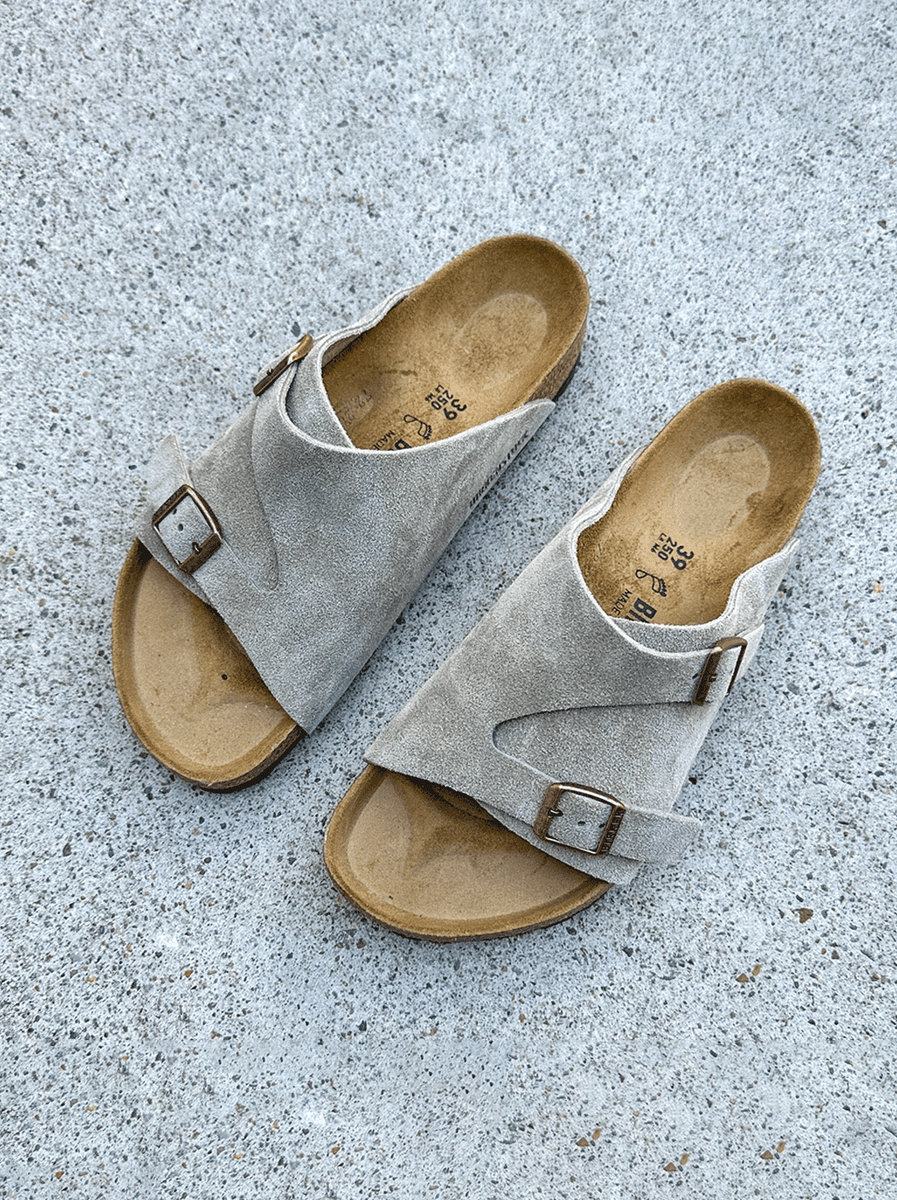 Birkenstock Zurich Suede Taupe Regular – Abicus - Main Image