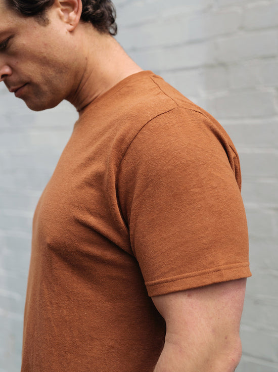 Hemp Clothing Australia - Mens Classic T-Shirt - Cinnamon