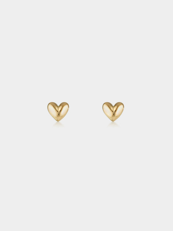 Linda Tahija - Amore Stud Earrings - Gold Plated