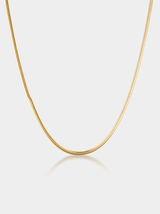 Linda Tahija - Fluid Snake Chain Necklace - Gold Plated