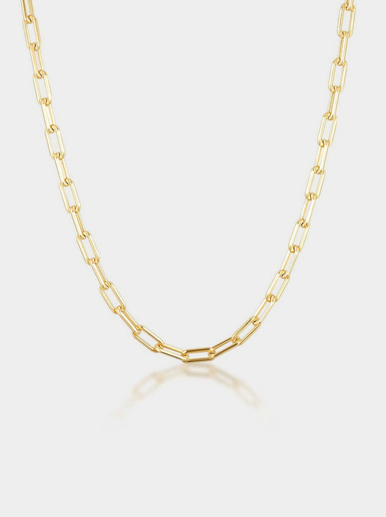 Linda Tahija - Paperclip Necklace - Gold Plated