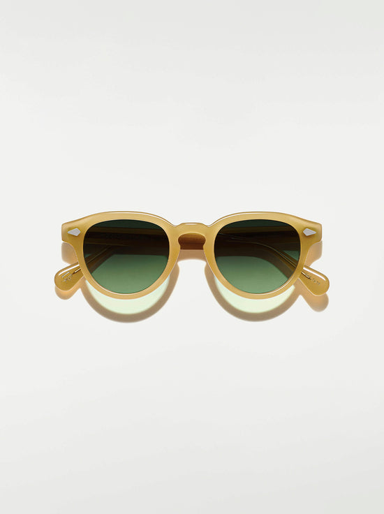 Moscot - Maydela Sunglasses in Goldenrod 49 (Wide) - Forest Wood Lens