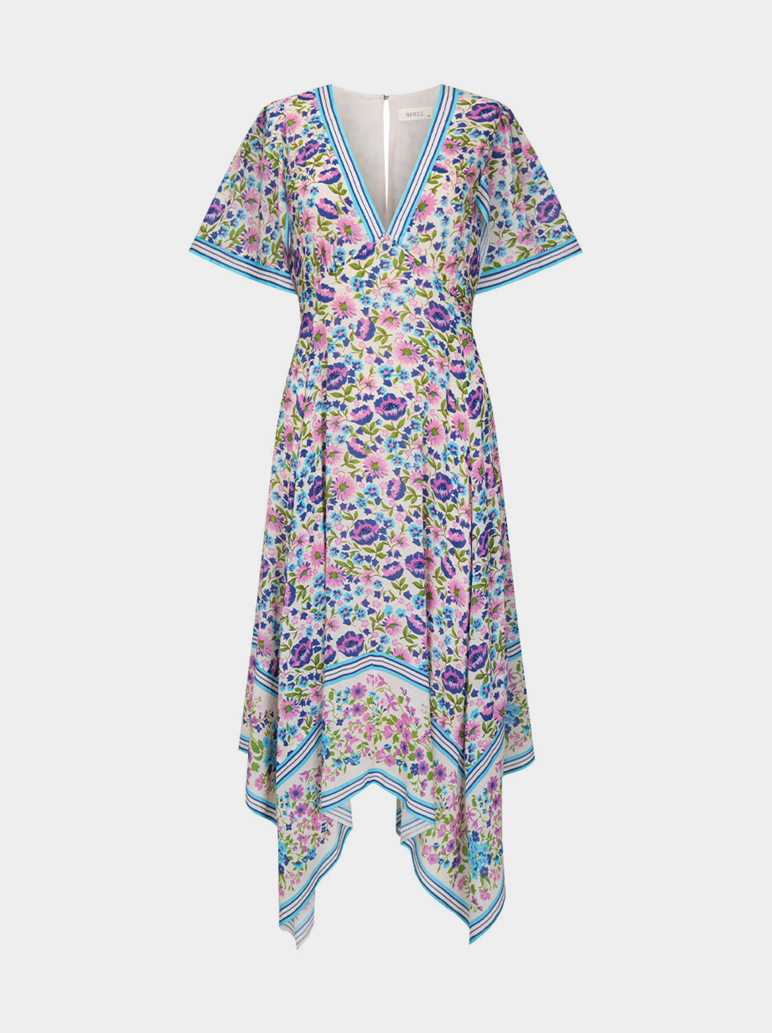 Spell - Impala Lily Handkerchief Dress - Iris