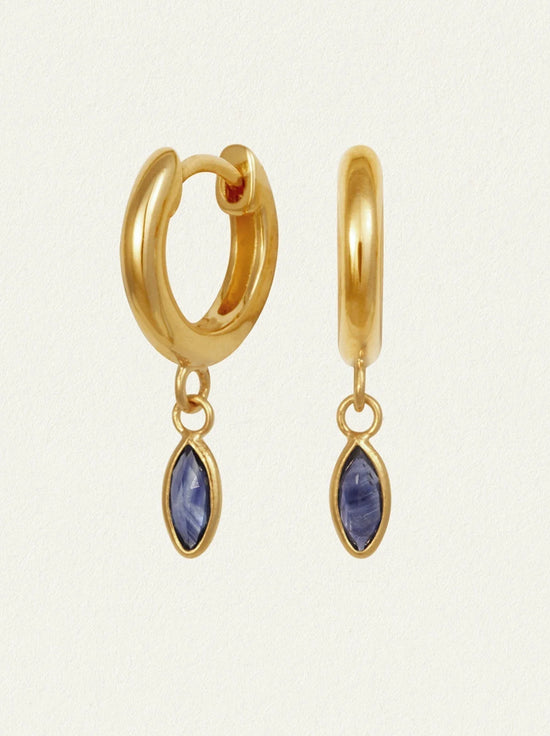 Temple of the Sun - Alessandra Earrings - Lolite Gold
