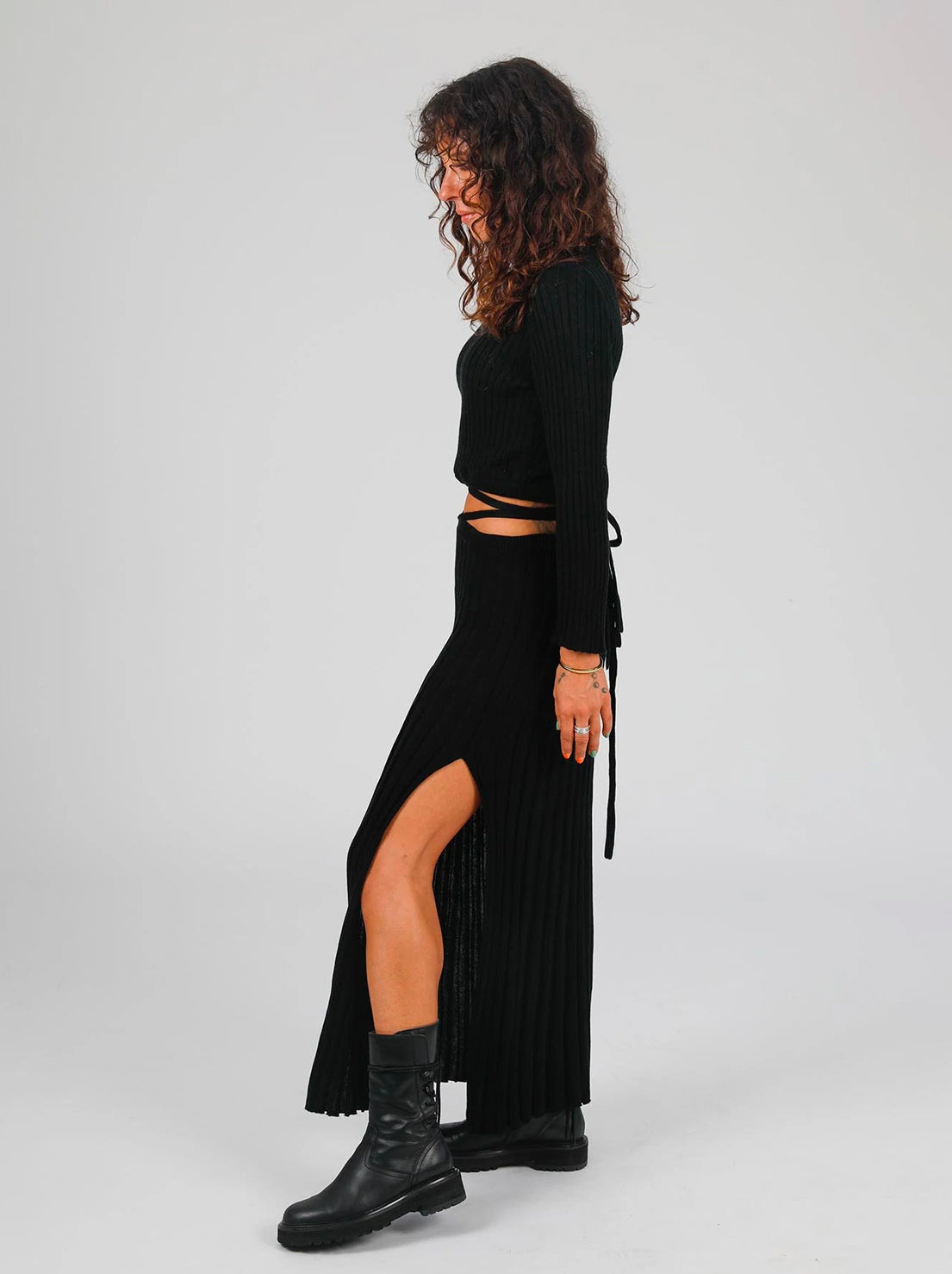 Andean Collective - Loretta Tie Skirt - Black