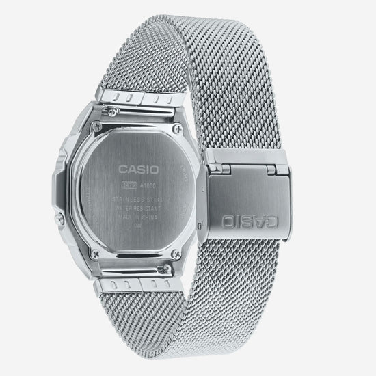 Casio - Premium Vintage Digital Watch - Silver (A1000M-1BE)