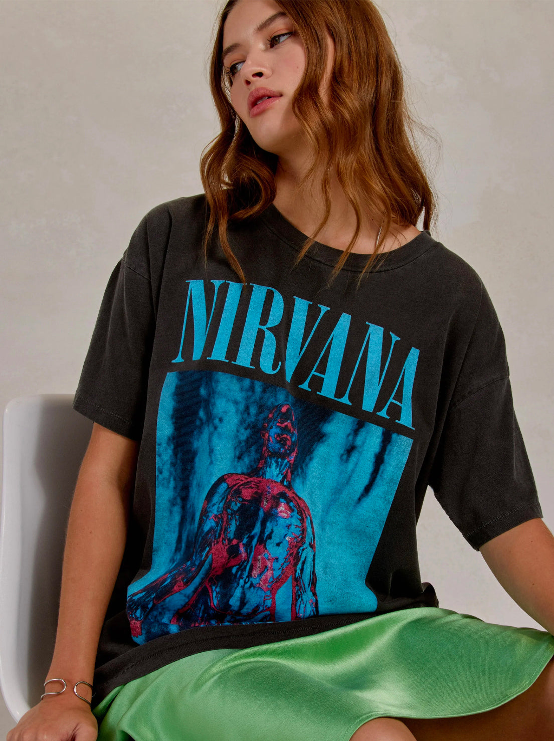 Daydreamer - Nirvana Sliver Cover Merch Tee - Pigment Black