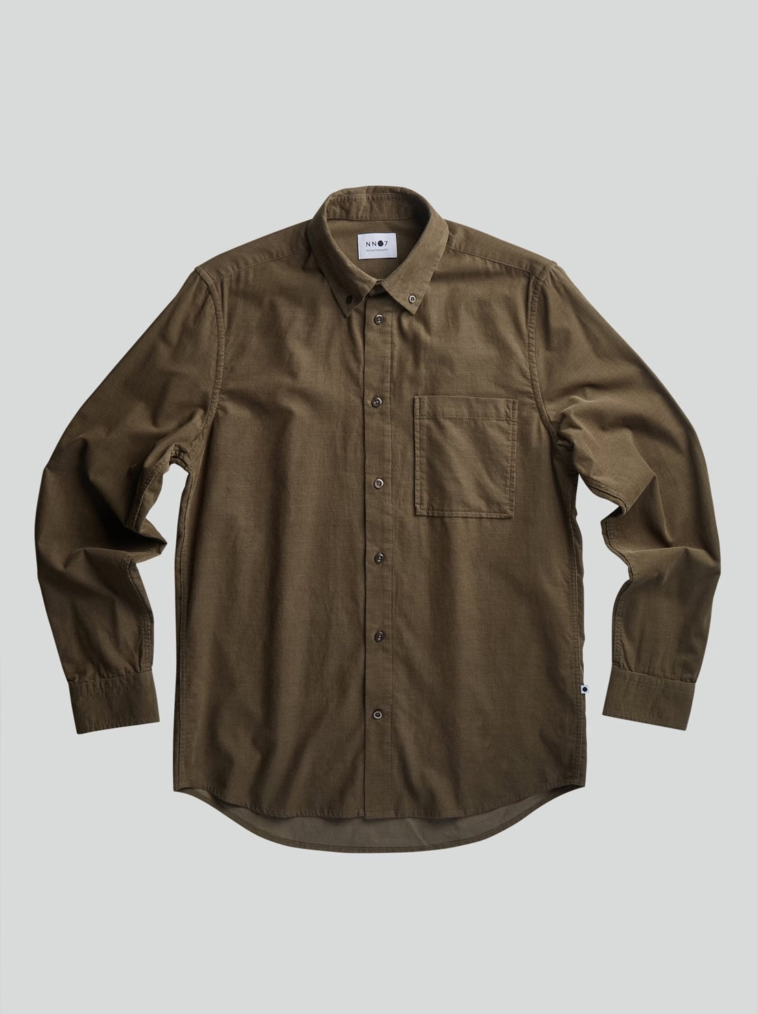 No Nationality - Arne 5723 - Regular Cotton Corduroy Shirt - Dark Clay