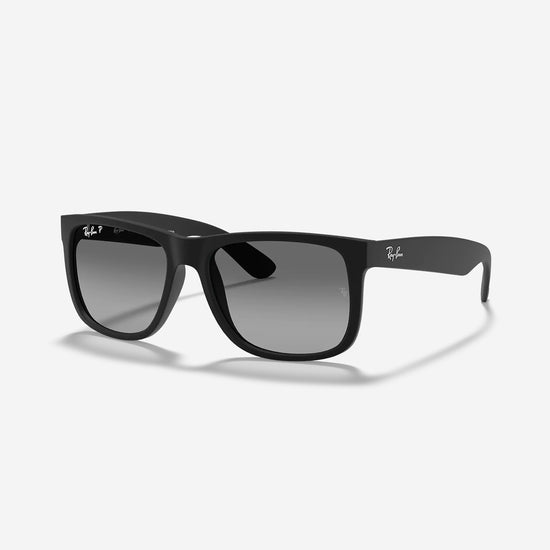 Ray-Ban - Justin Classic RB4165 - Rubber Matte Black Frame / Polarized Grey Gradient Lens - 55