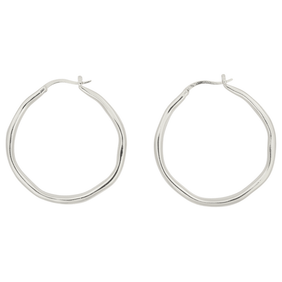 Brie Leon - Organica Large Hoops - Silver