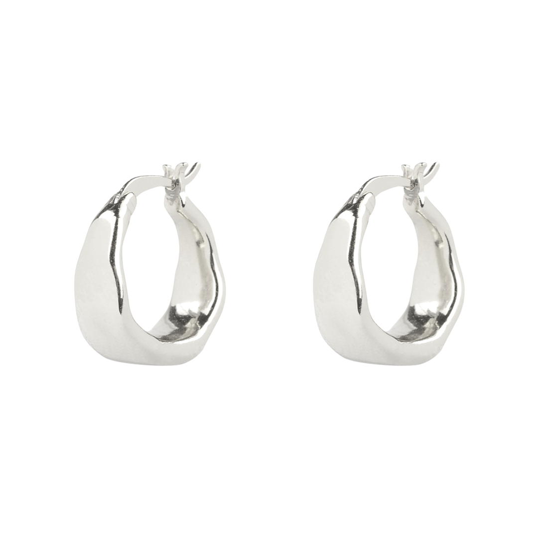 Brie Leon - Organica Curved Earrings - Silver