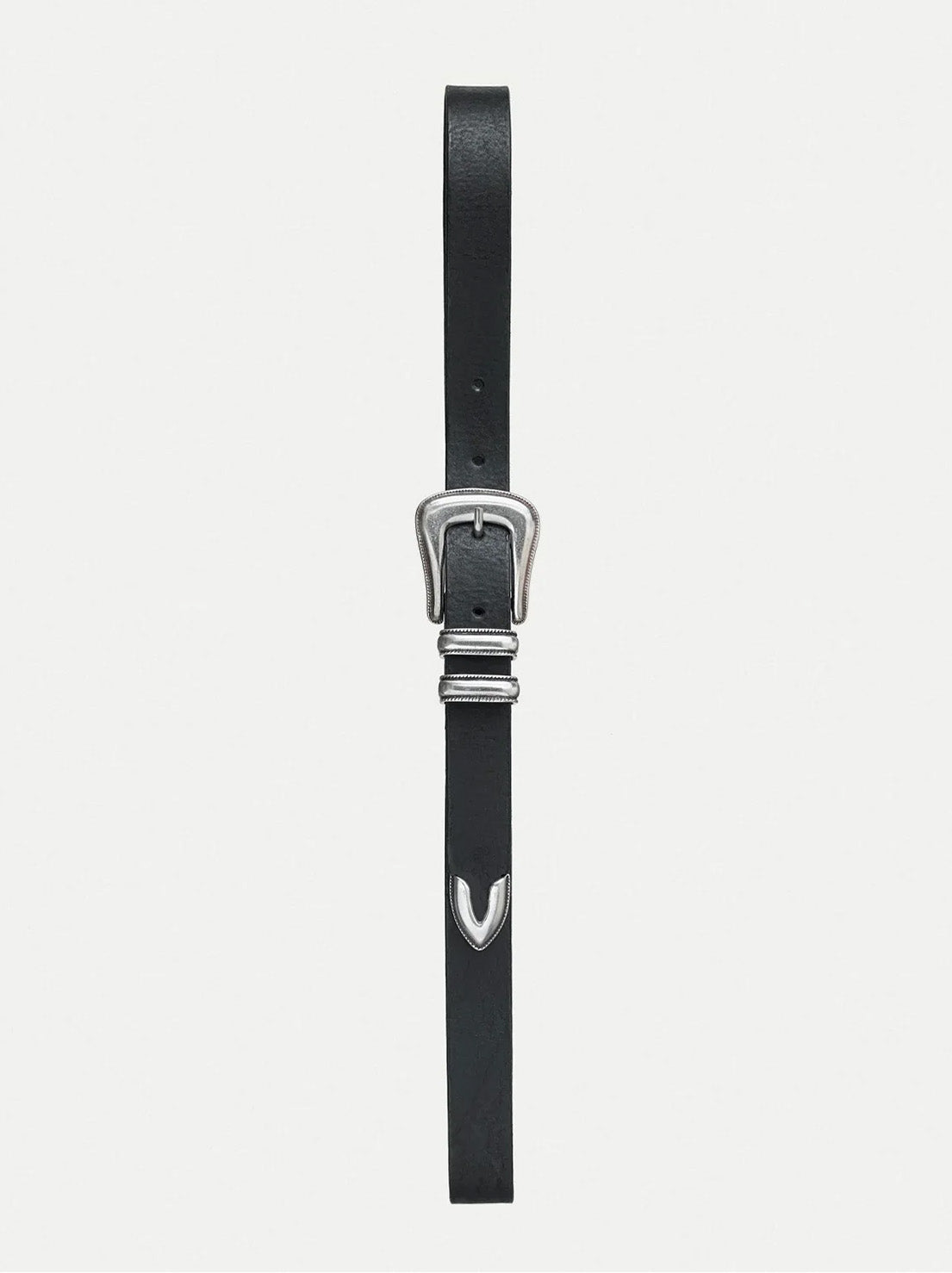 Nudie - Western Silver Belt - Black
