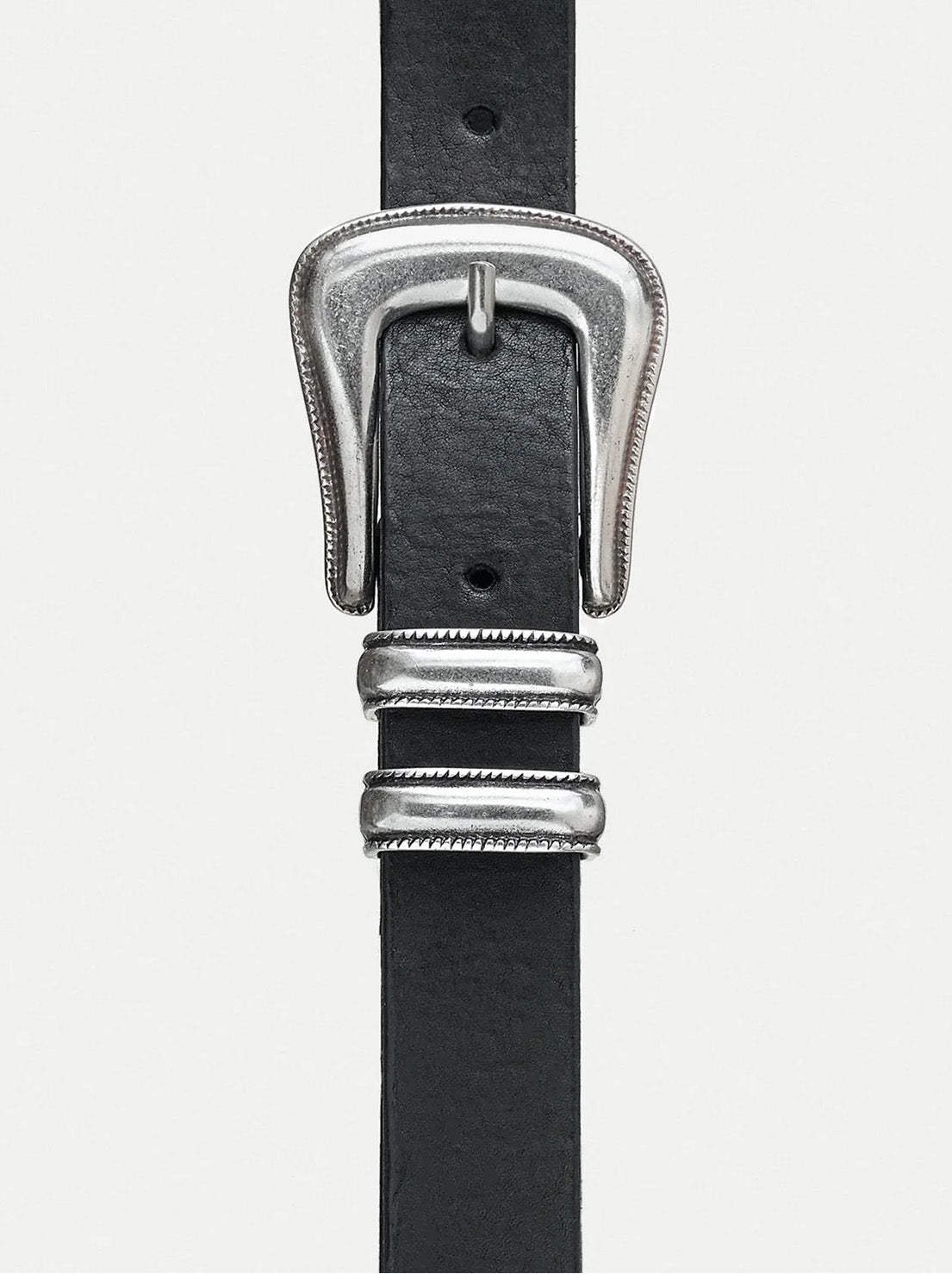 Nudie - Western Silver Belt - Black