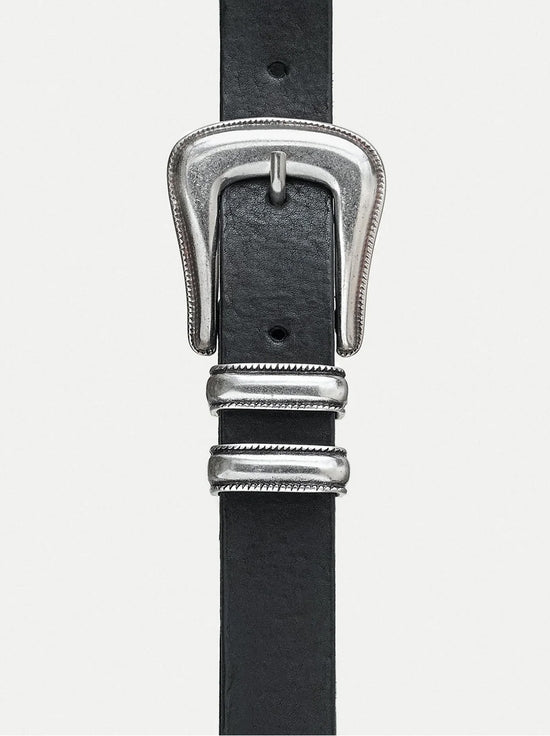 Nudie - Western Silver Belt - Black