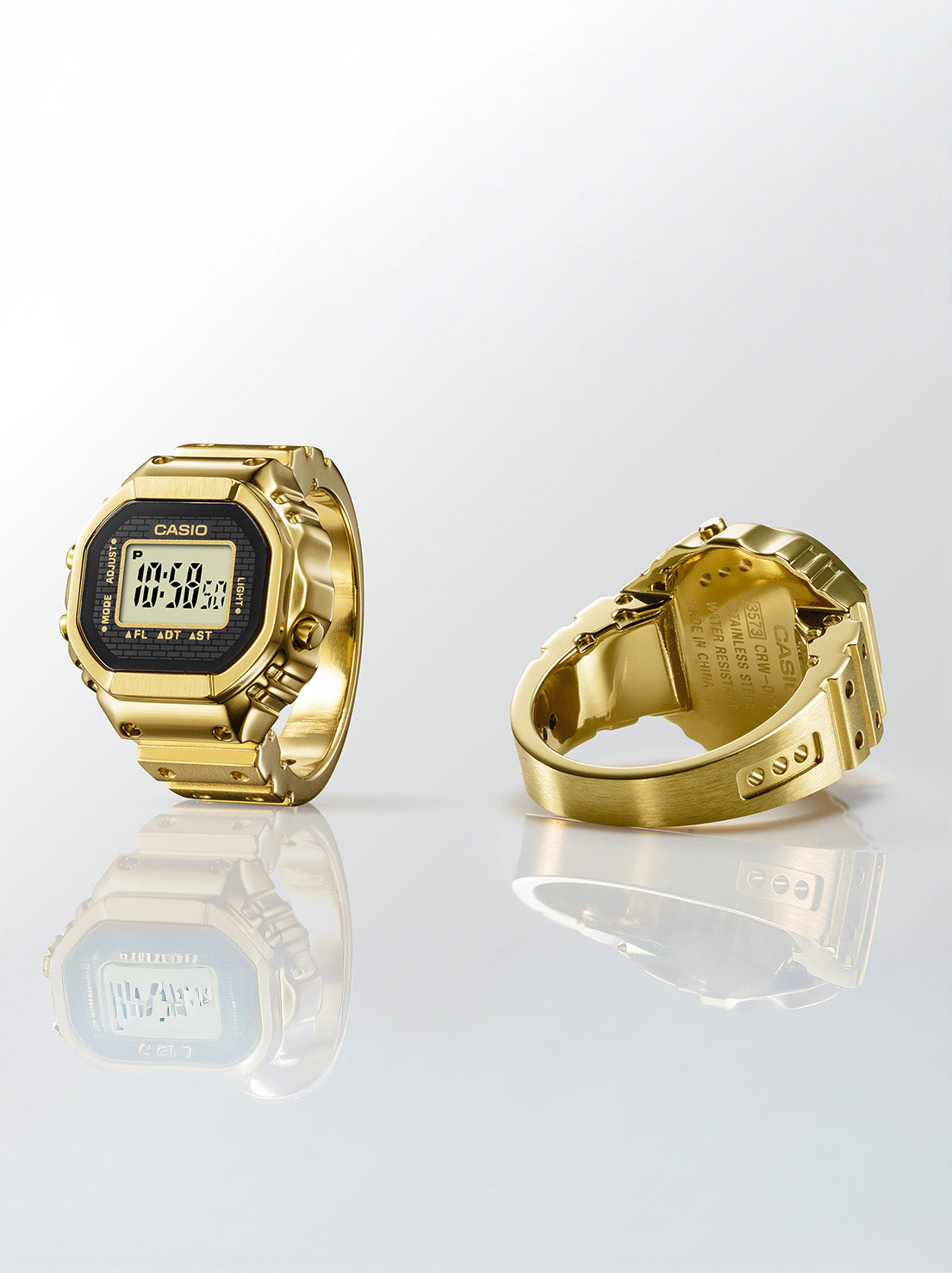 Casio - Digital Ring Watch - Gold (CRW001-GD)
