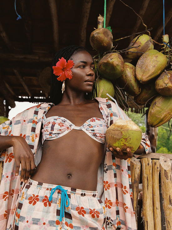 Kinga Csilla - Cuore Lae Shirt - Floral Check