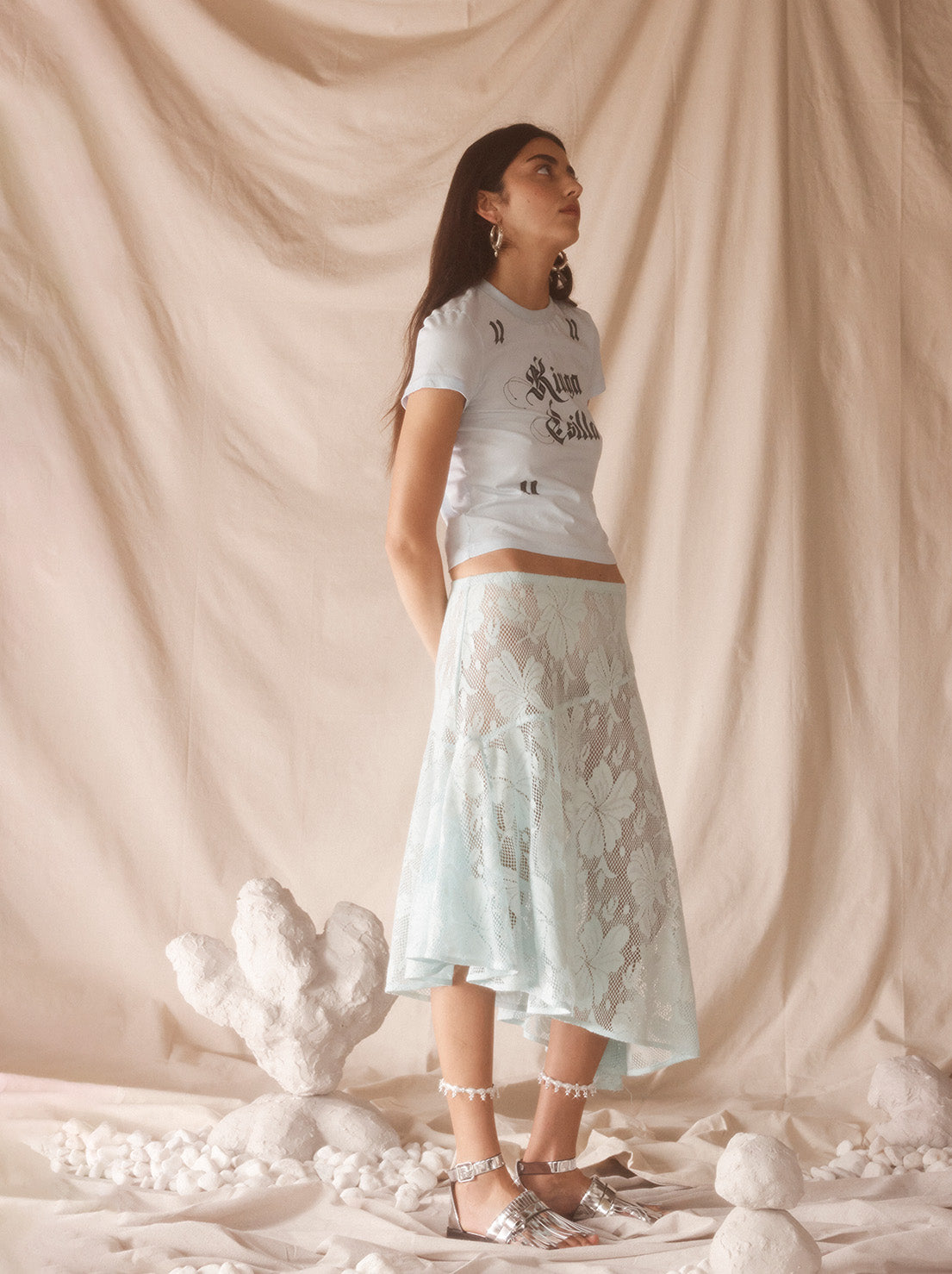 Kinga Csilla - Amalfi Notte Skirt - Blue