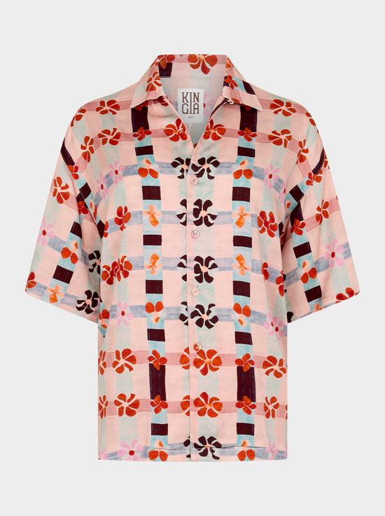 Kinga Csilla - Cuore Lae Shirt - Floral Check