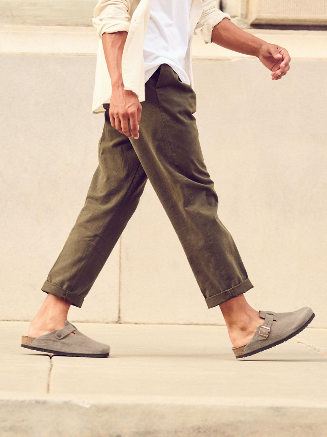 Birkenstock - Boston - Suede SFB - Taupe - Regular