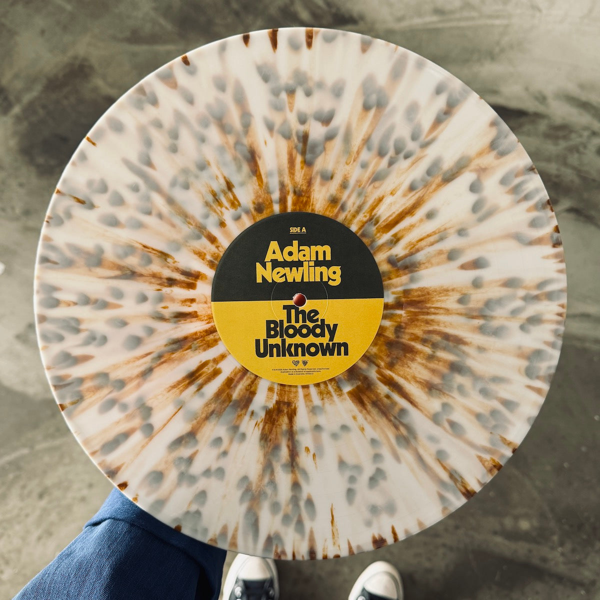 Adam Newling - The Bloody Unknown. LP [Ltd. Signed Doggy Bag Splatter Vinyl]
