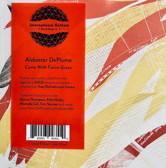Alabaster DePlume - Come With Fierce Grace. LP [Ltd. Ed. Greek Honey Transparent Vinyl]