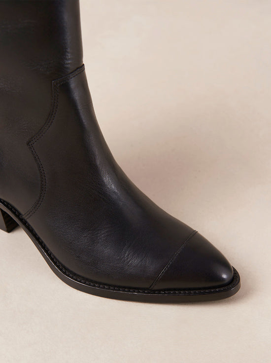 Alohas - Austin Ankle Boots - Black Leather