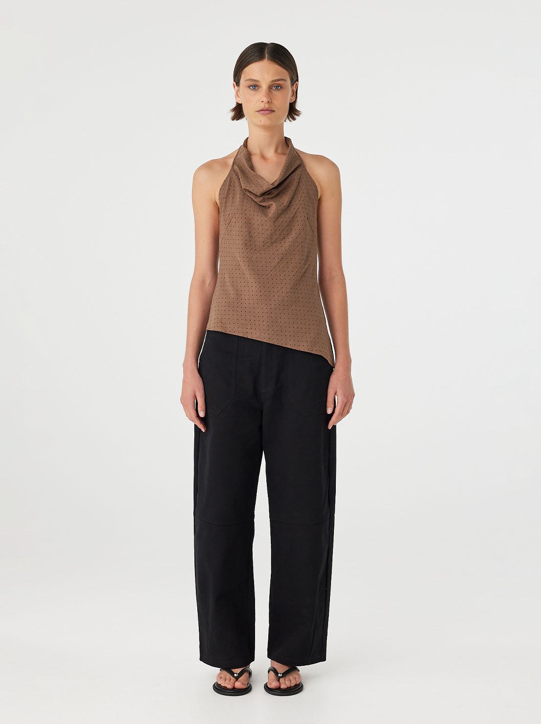 Arcaa Movement - Alessia Top - Choc Polka Dot