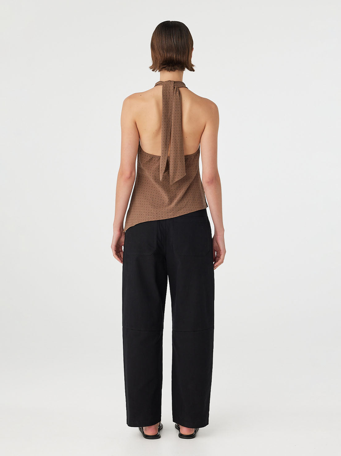 Arcaa Movement - Alessia Top - Choc Polka Dot