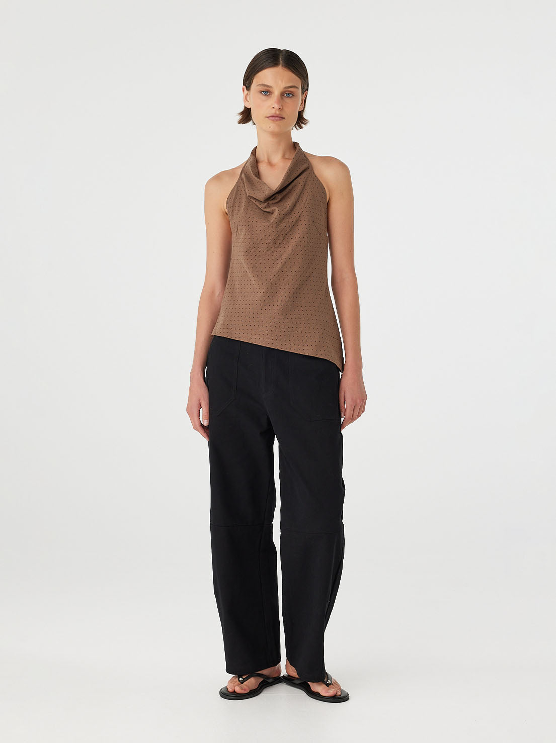 Arcaa Movement - Alessia Top - Choc Polka Dot