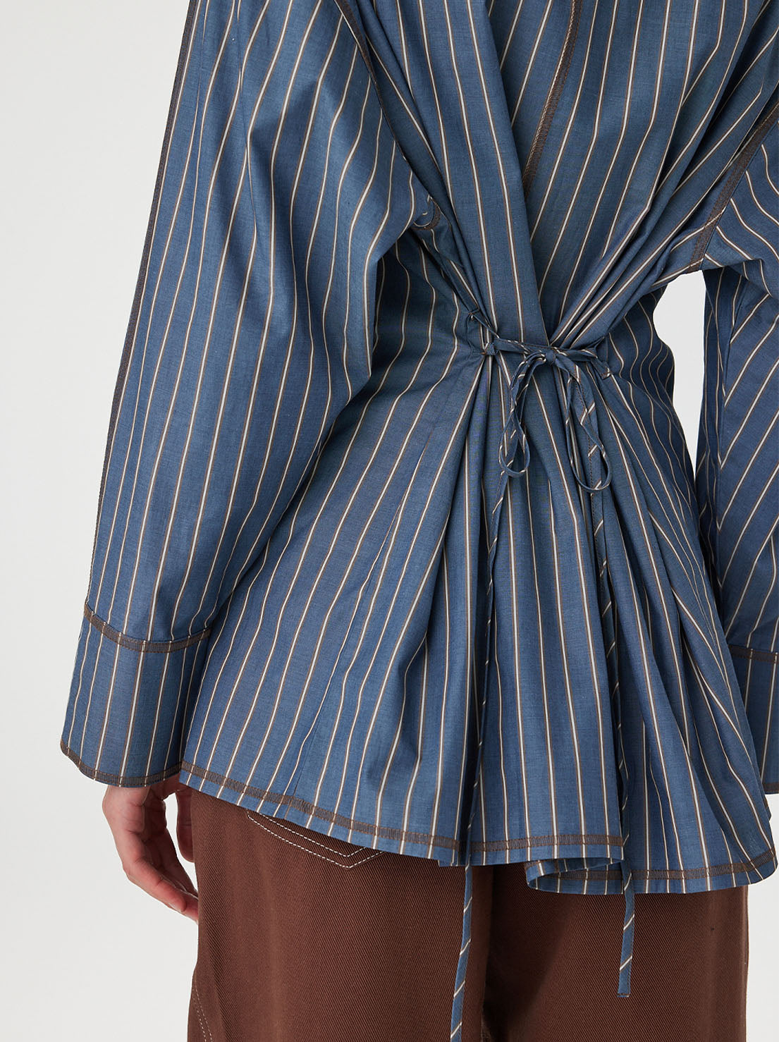 Arcaa Movement - Blair Shirt - Muted Blue Stripe