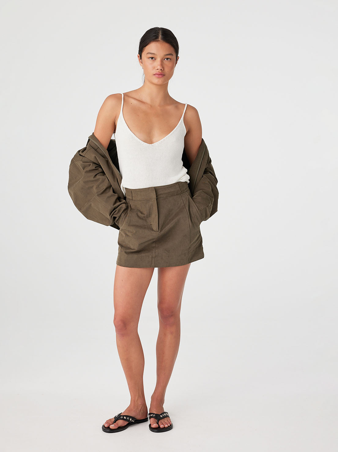 Arcaa Movement - Eames Mini Skirt - Khaki