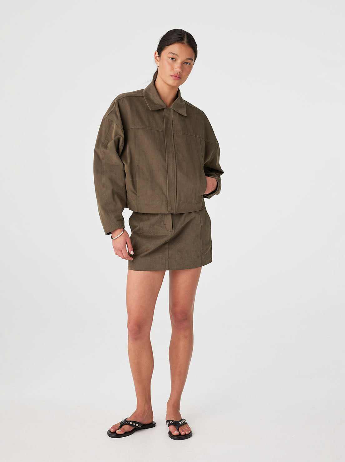 Arcaa Movement - Eames Mini Skirt - Khaki