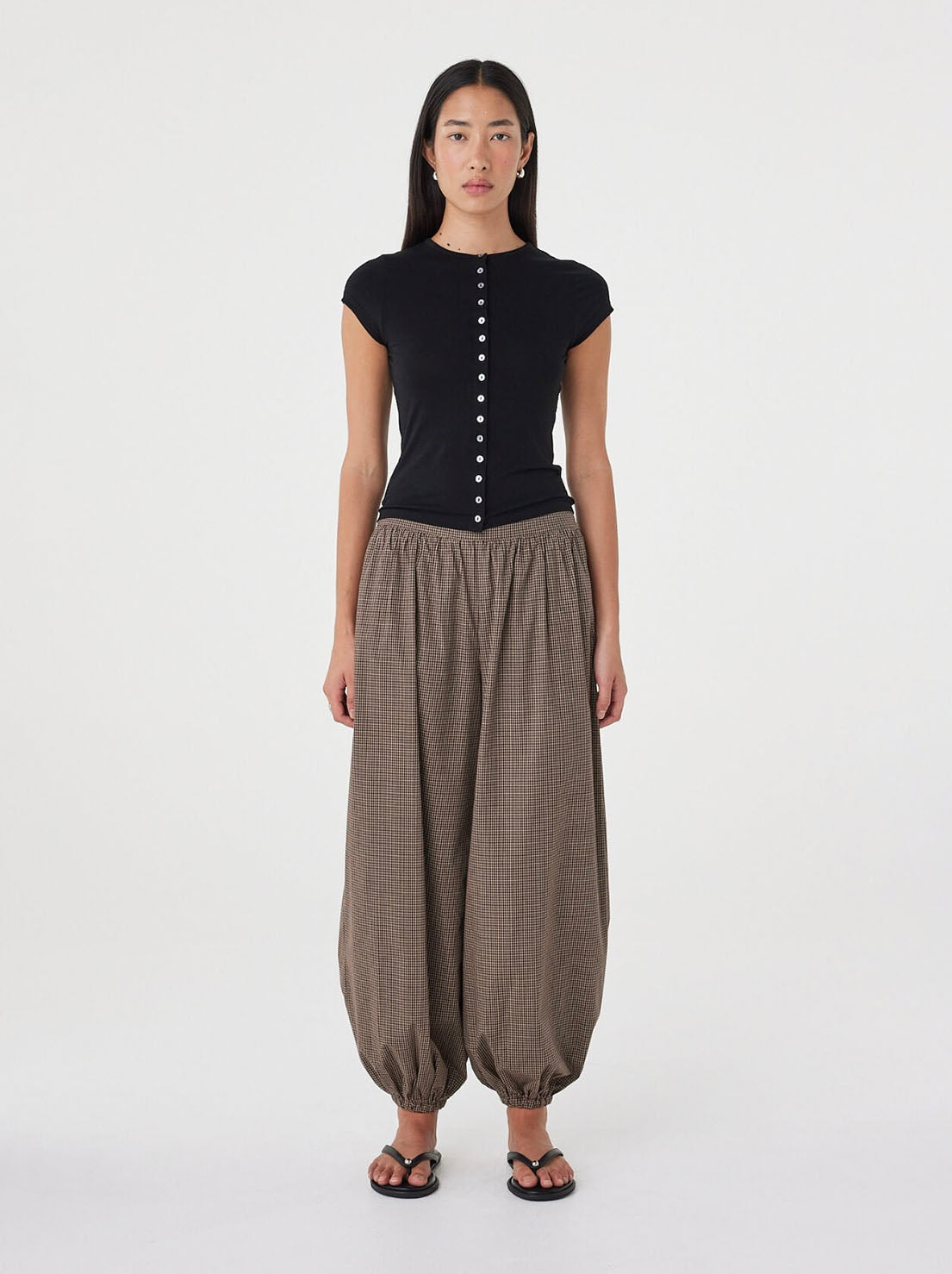 Arcaa Movement - Elina Balloon Pant - Chocolate Check