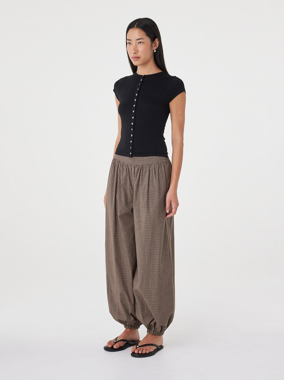 Arcaa Movement - Elina Balloon Pant - Chocolate Check