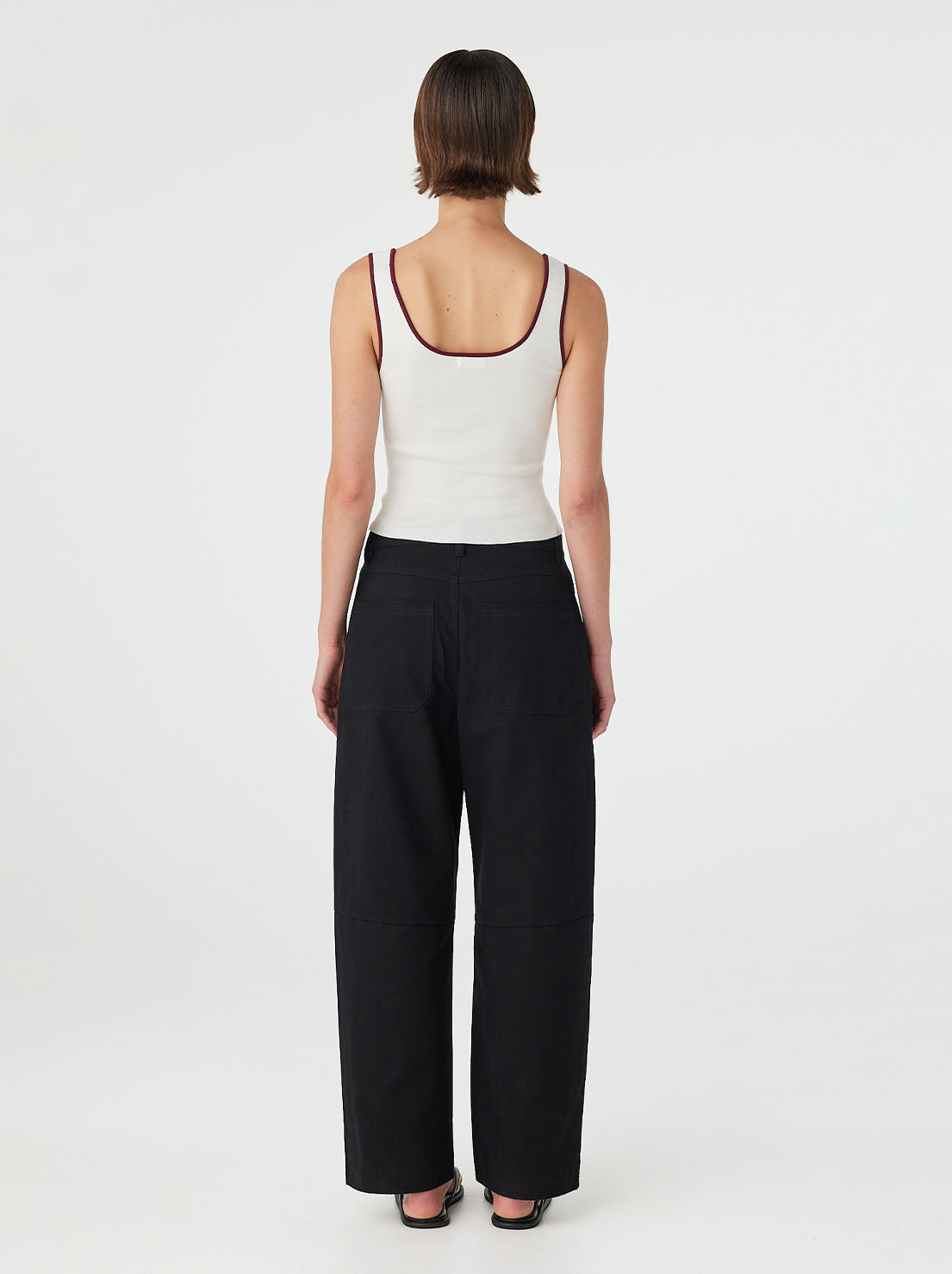 Arcaa Movement - Kaya Tank - Cream & Merlot