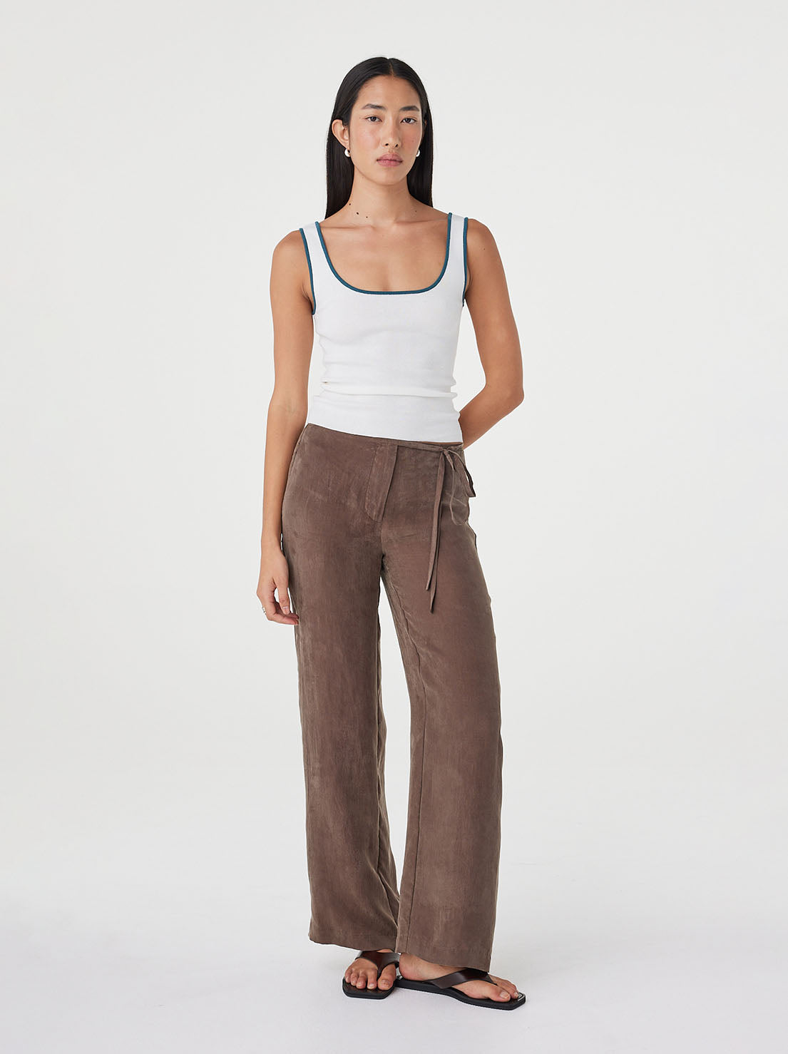 Arcaa Movement - Kaya Tank - Cream & Teal