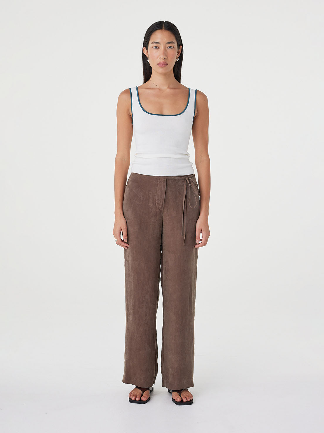 Arcaa Movement - Kaya Tank - Cream & Teal