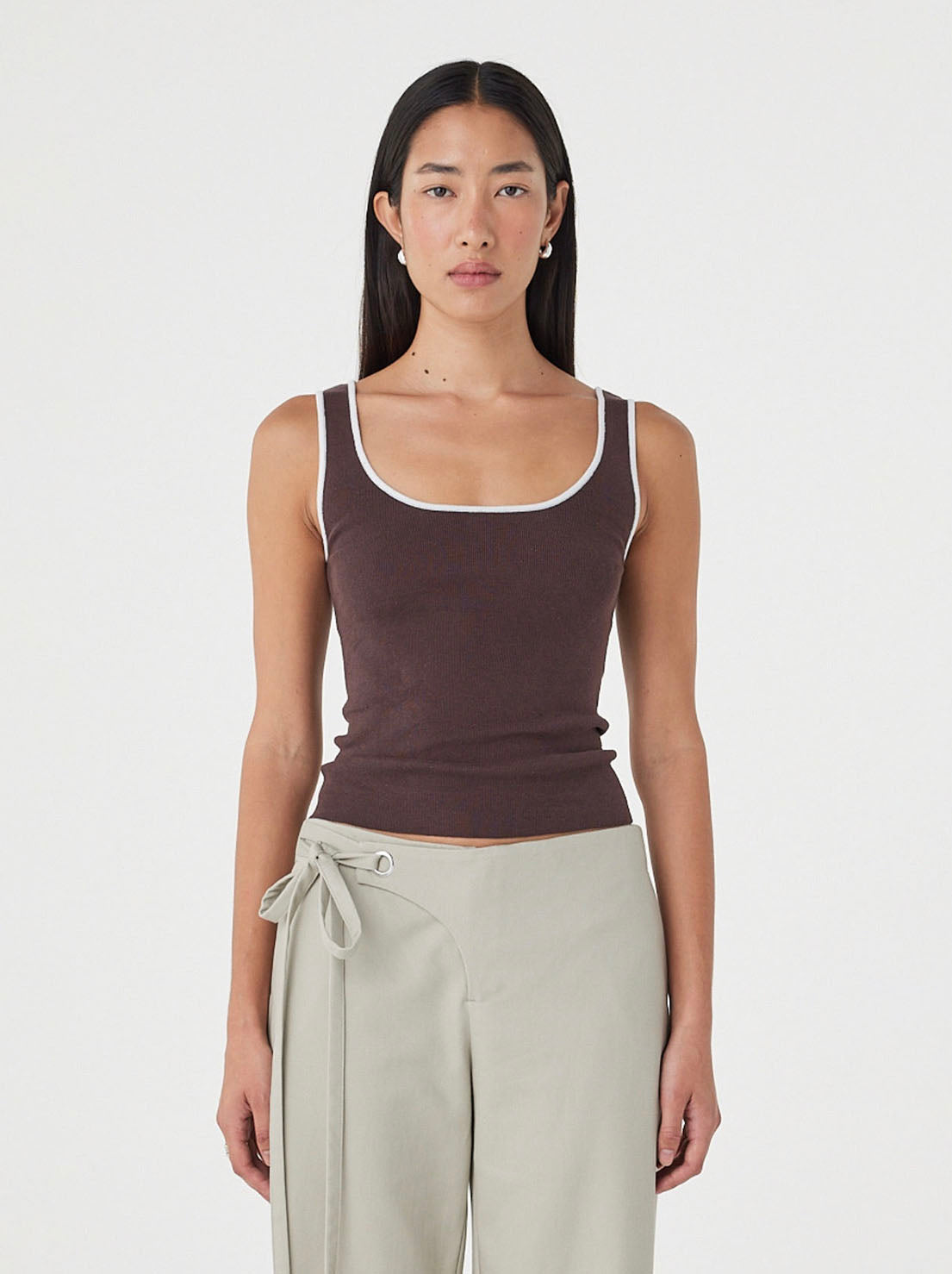 Arcaa Movement - Kaya Tank - Espresso & Cream