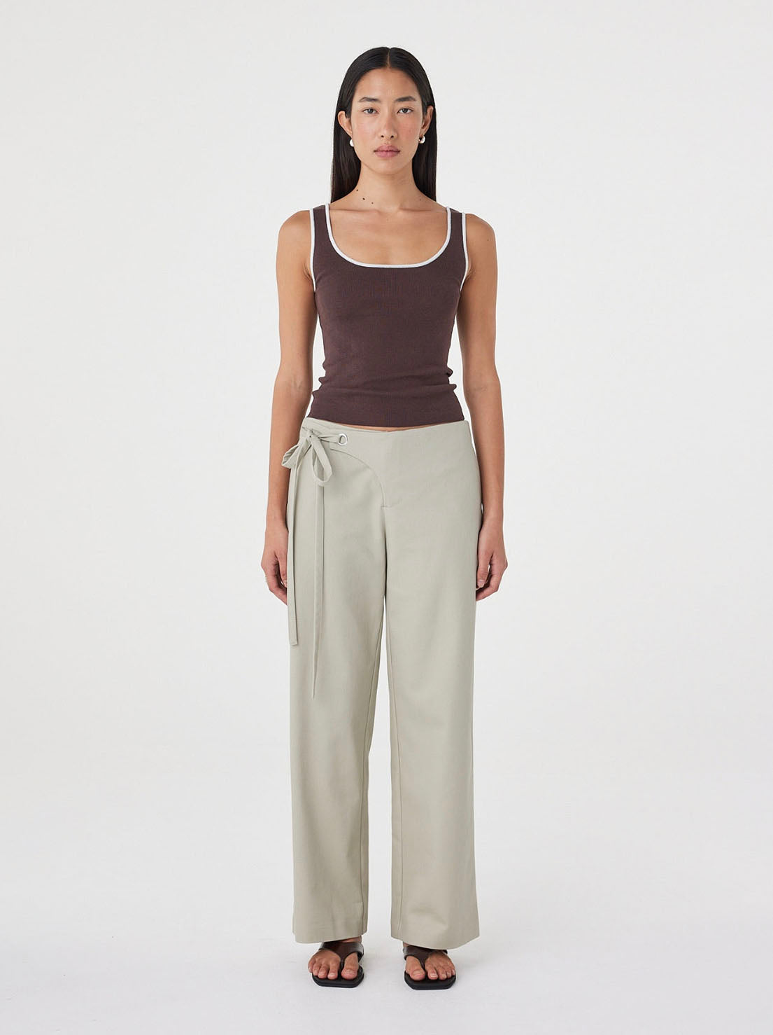 Arcaa Movement - Kaya Tank - Espresso & Cream