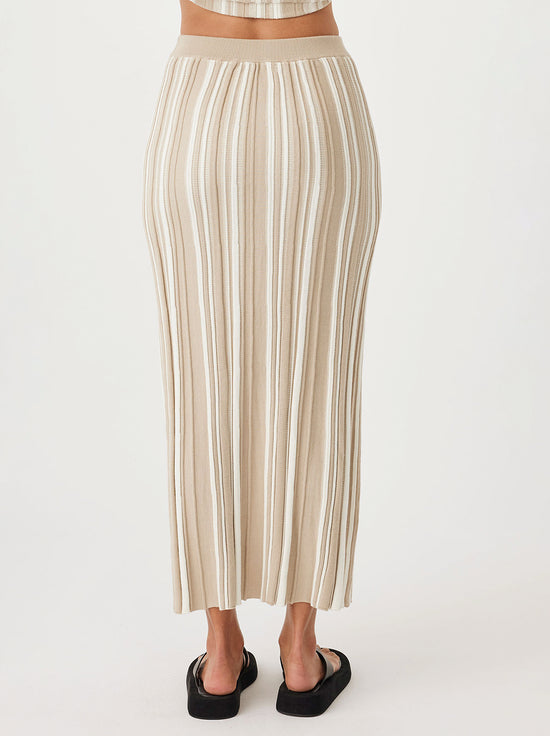 Load image into Gallery viewer, Arcaa Movement - Odessa Skirt - Taupe &amp;amp; Cream
