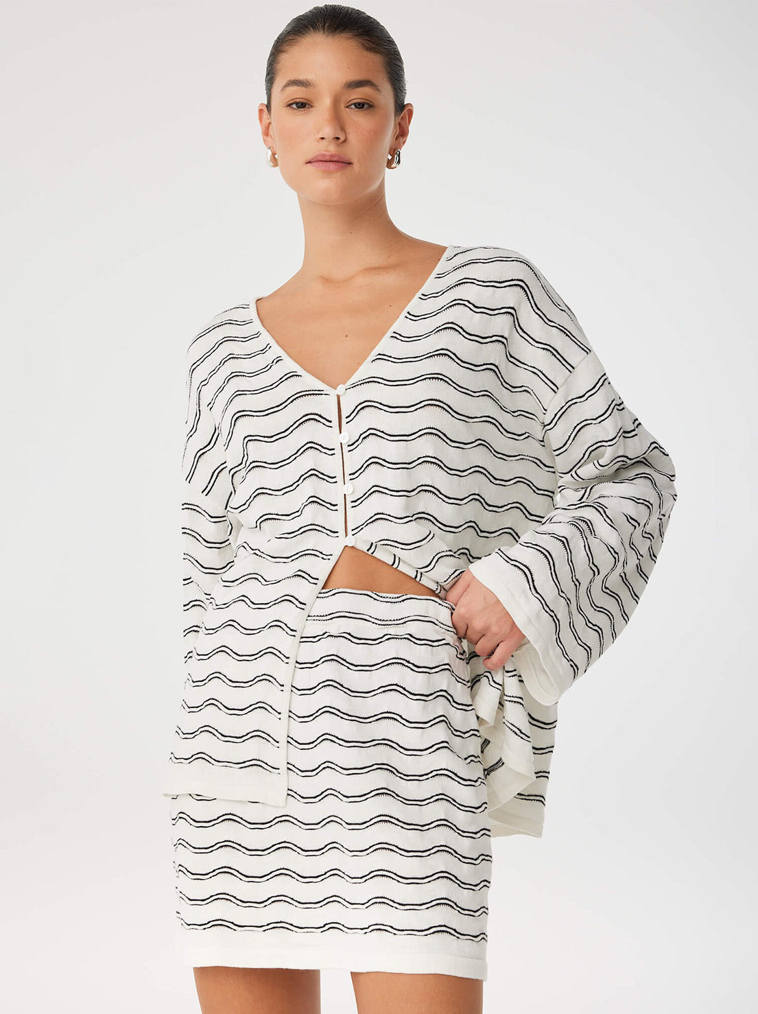 Arcaa Movement - Onda Long Sleeve - Cream Wave