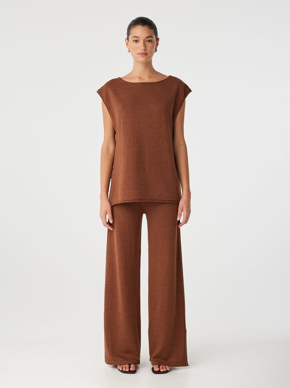 Arcaa Movement - Poppy Tie Side Top - Clay