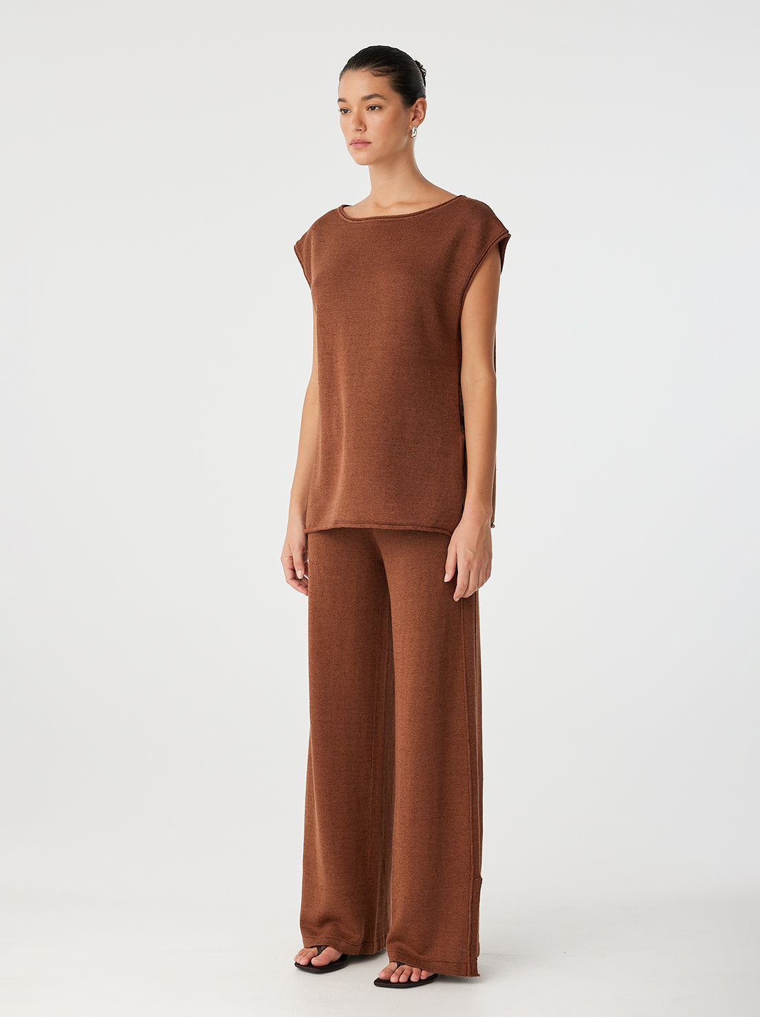 Arcaa Movement - Poppy Tie Side Top - Clay