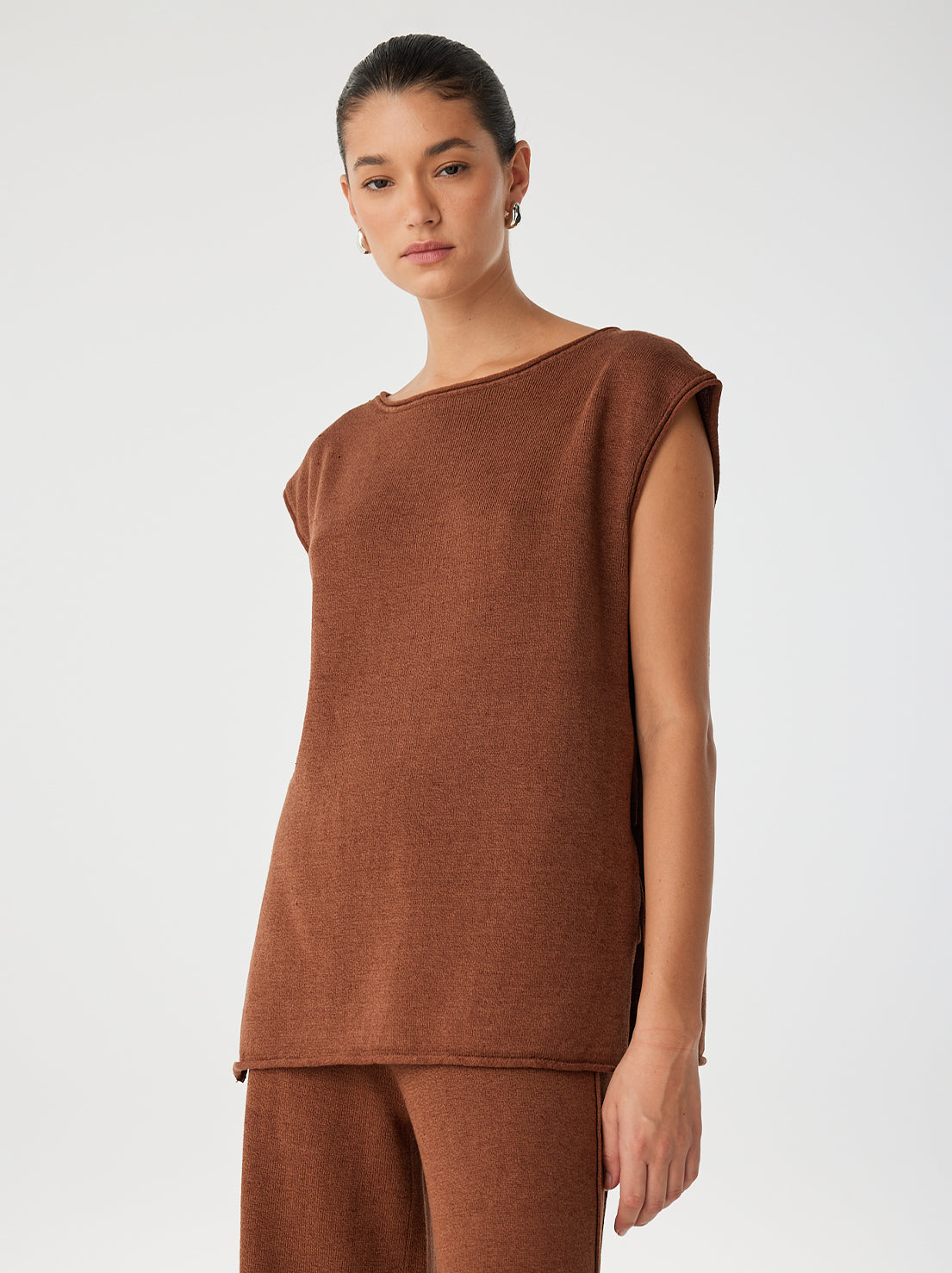 Arcaa Movement - Poppy Tie Side Top - Clay