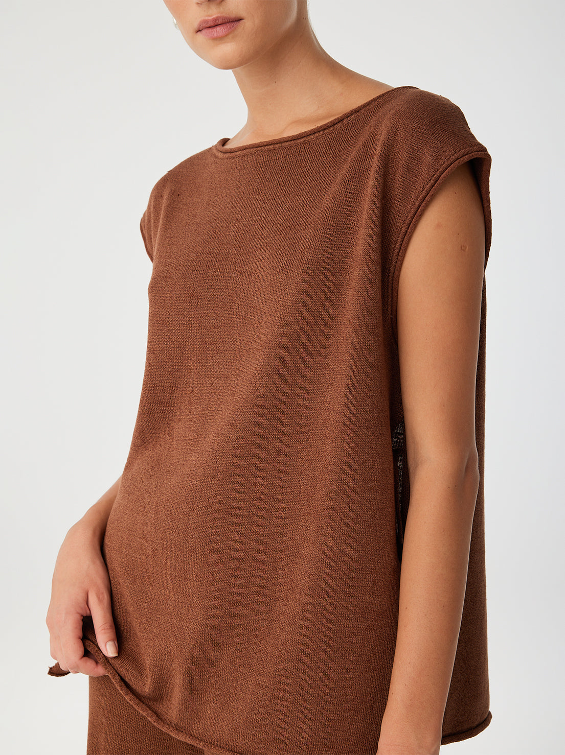 Arcaa Movement - Poppy Tie Side Top - Clay