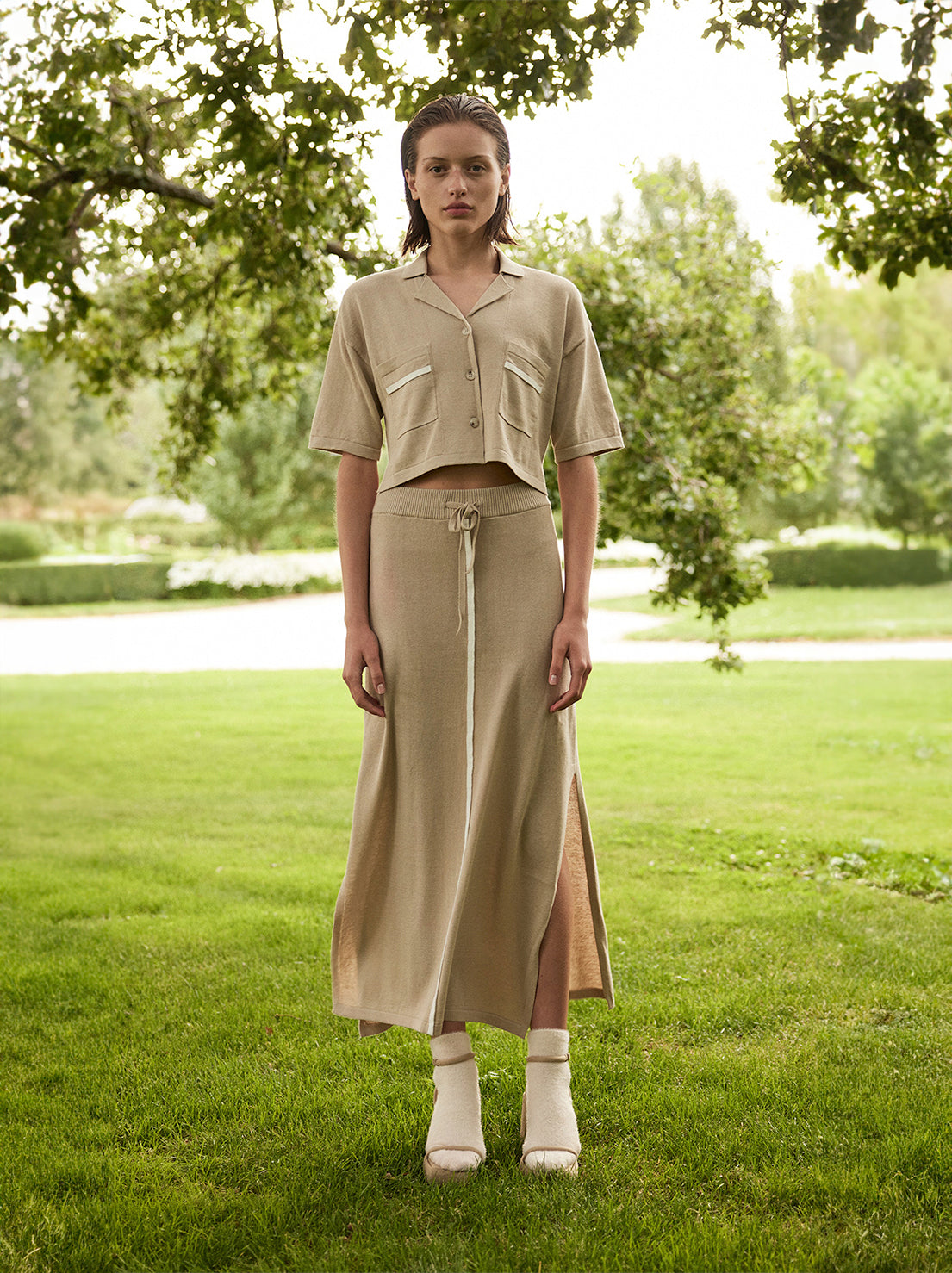 Arcaa Movement - Quinn Skirt - Taupe