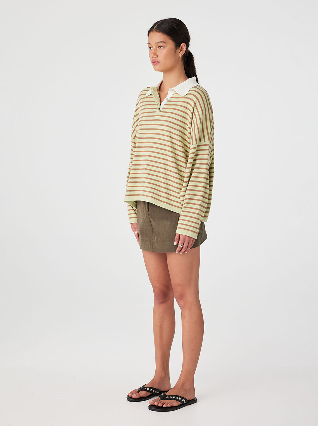 Arcaa Movement - Rayne Knit Jersey - Celery & Pecan