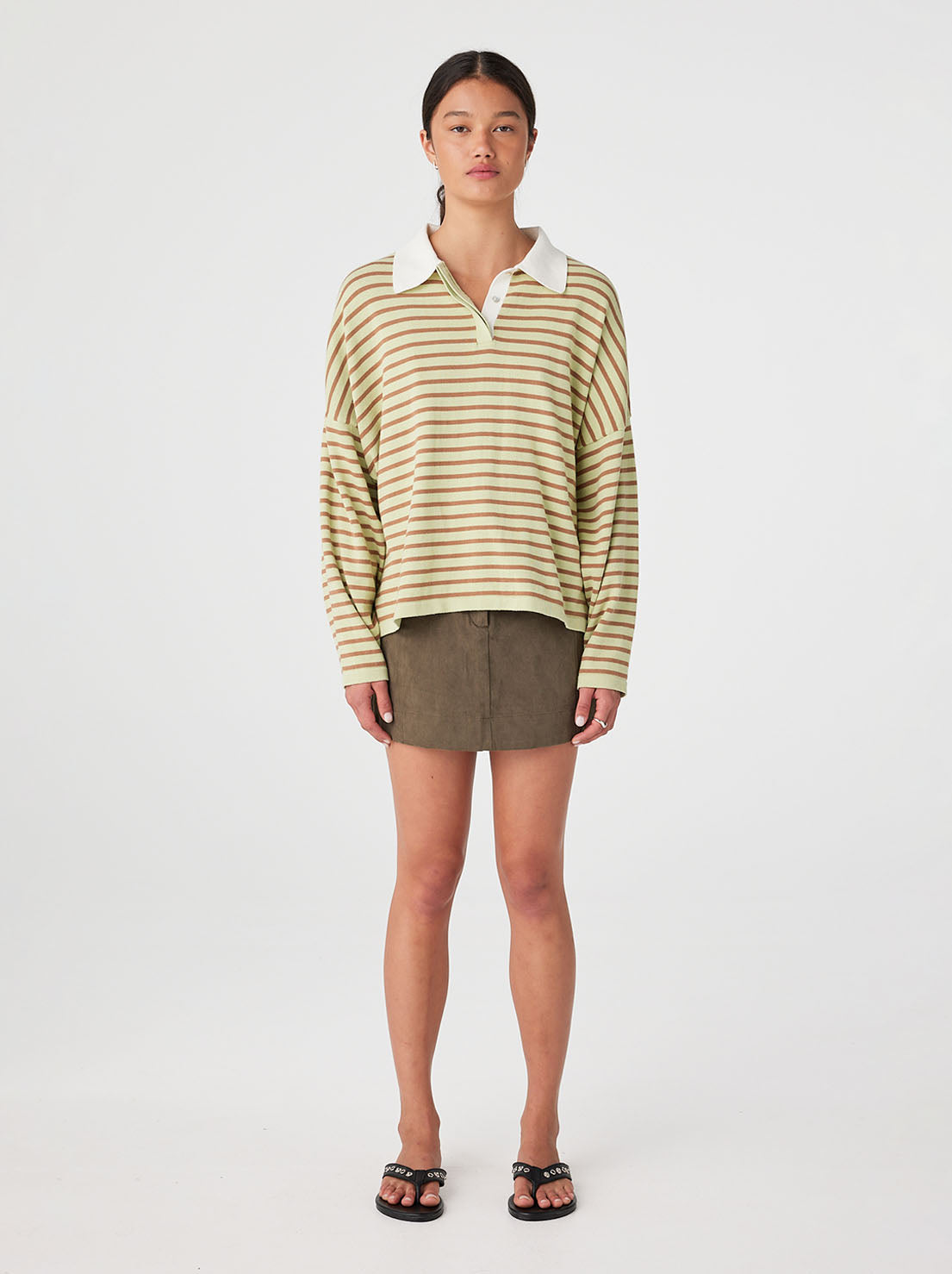 Arcaa Movement - Rayne Knit Jersey - Celery & Pecan