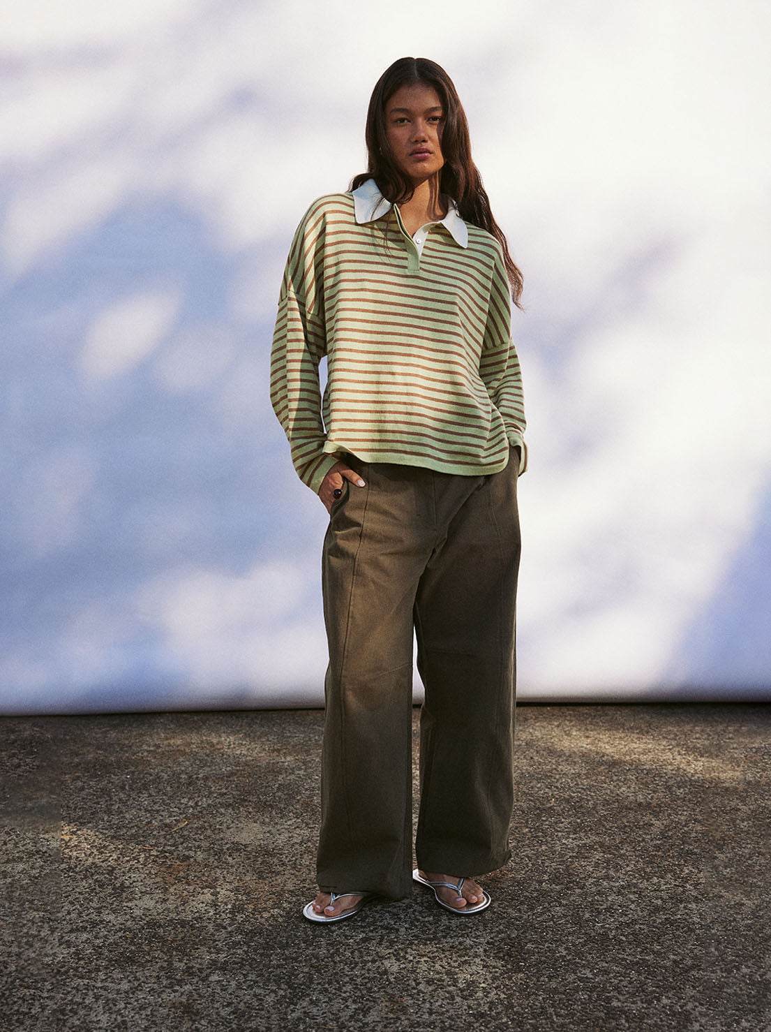 Arcaa Movement - Rayne Knit Jersey - Celery & Pecan