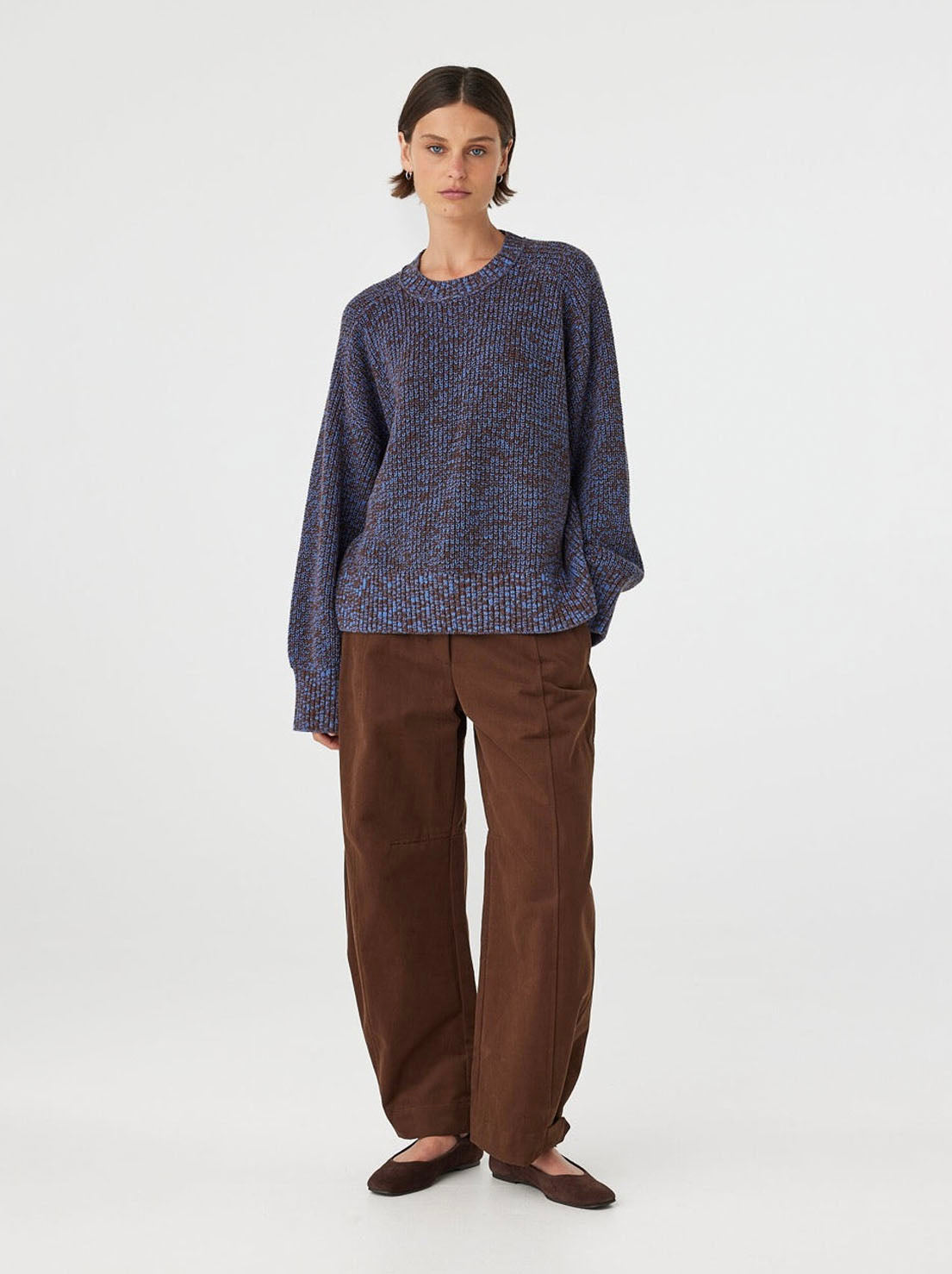 Arcaa Movement - Solene Sweater - Chocolate & Royal Multi